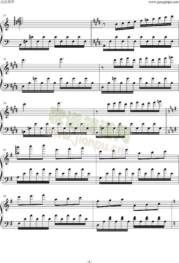 酣睡的海岸(钢琴谱)6