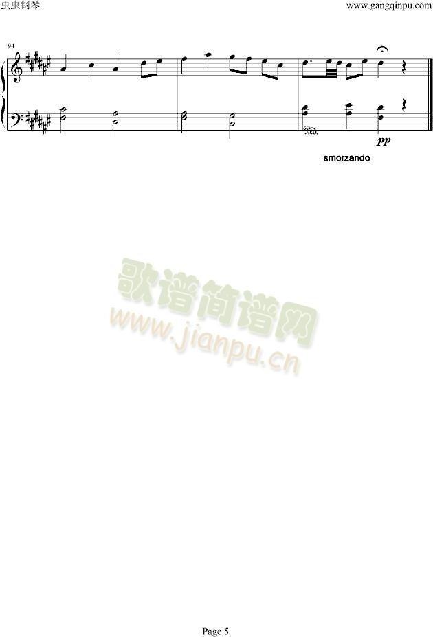 dance(钢琴谱)5