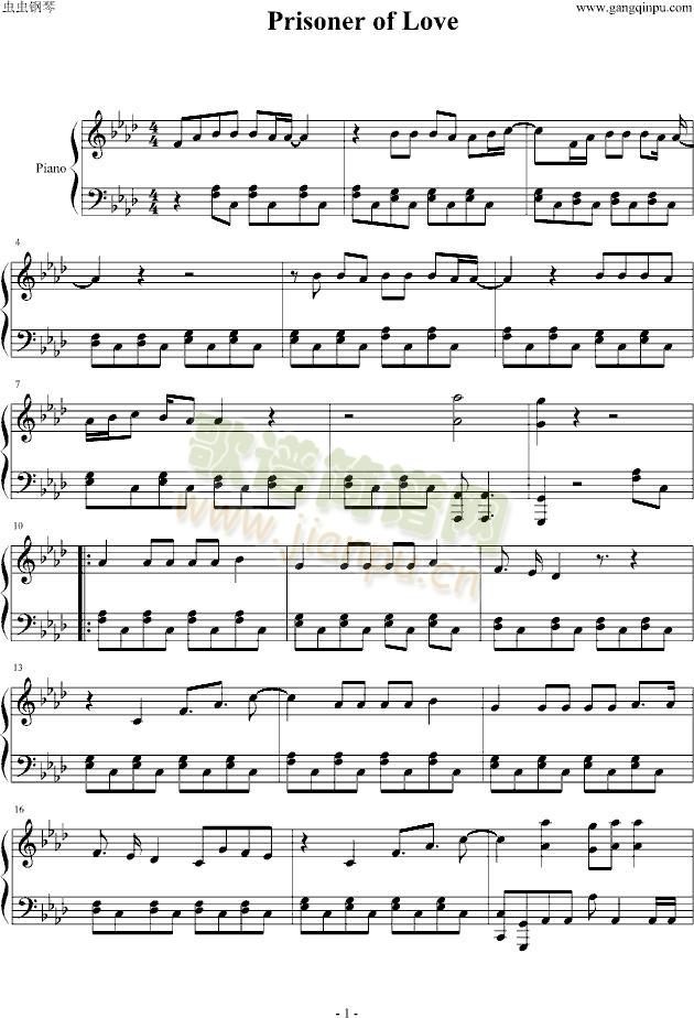 Prisoner(钢琴谱)1