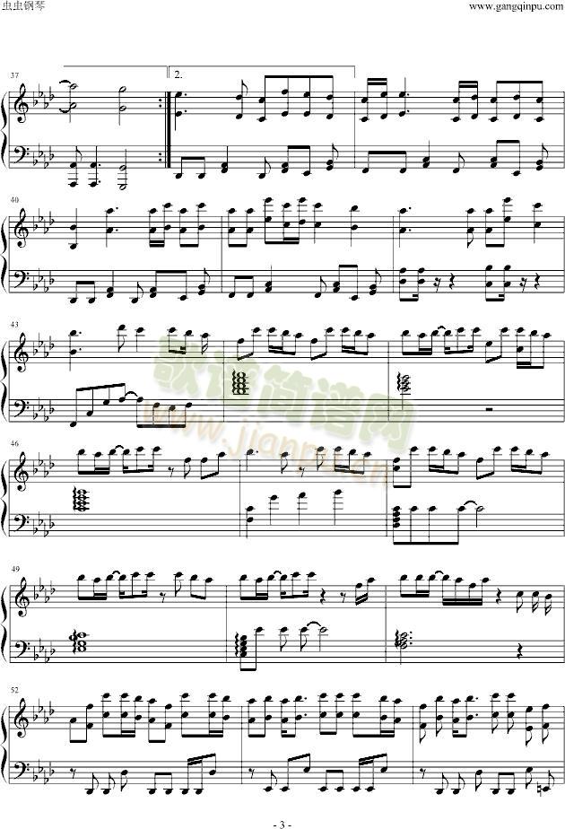 Prisoner(钢琴谱)3