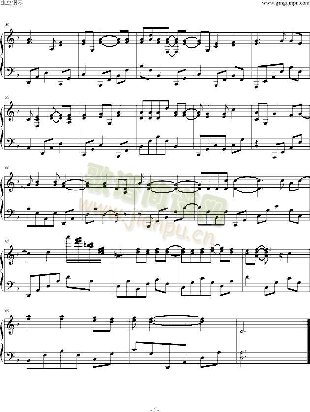 火影忍者最新片头曲(钢琴谱)3