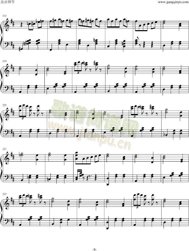 花之圆舞曲(钢琴谱)9