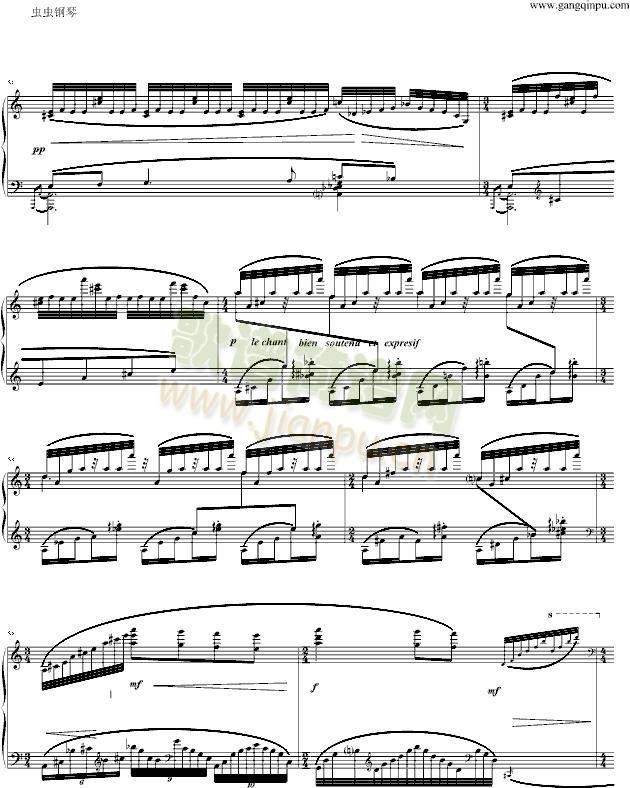 夜之幽灵组曲之水妖(钢琴谱)7