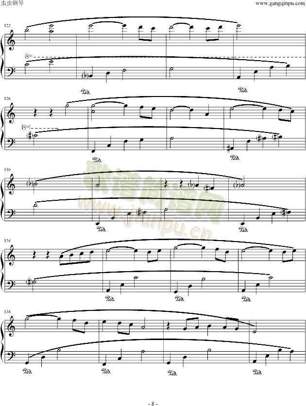 犬夜叉~想譚詩~(钢琴谱)8