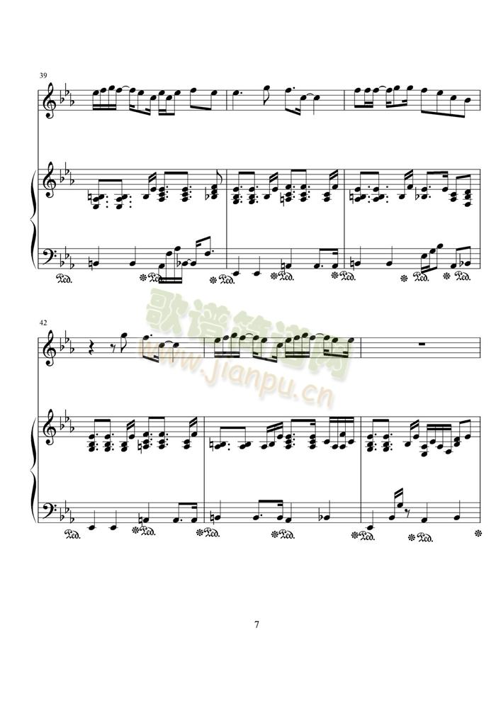 爱计较(钢琴谱)7