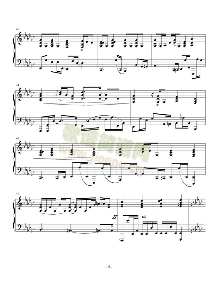 不懂-伴奏(钢琴谱)6