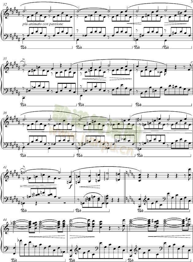 Liebestraume(钢琴谱)3