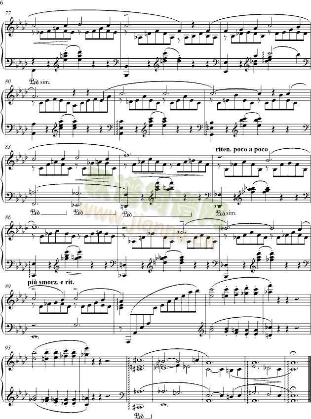 Liebestraume(钢琴谱)6