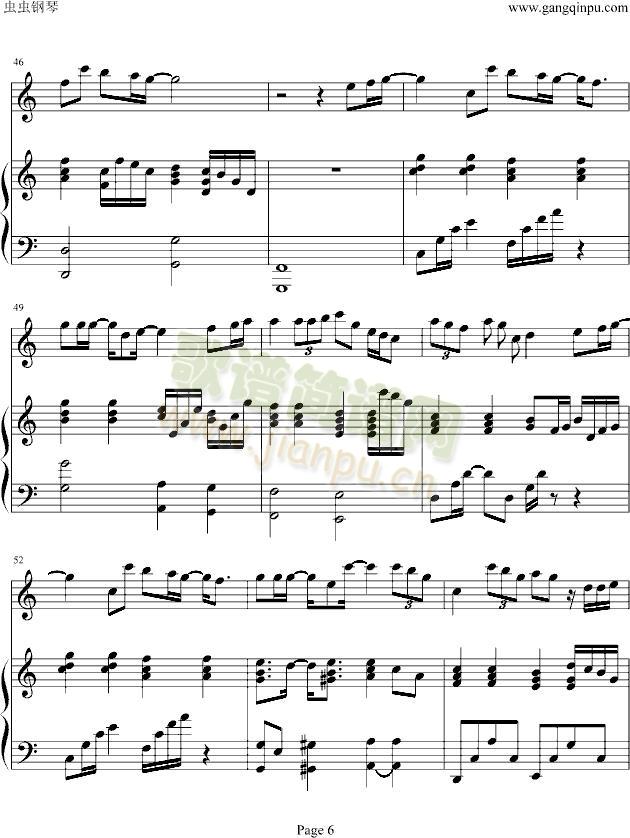 fly(钢琴谱)6