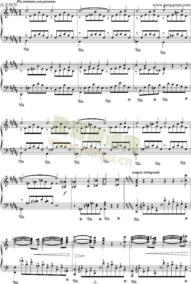 爱之梦{原版}(钢琴谱)3