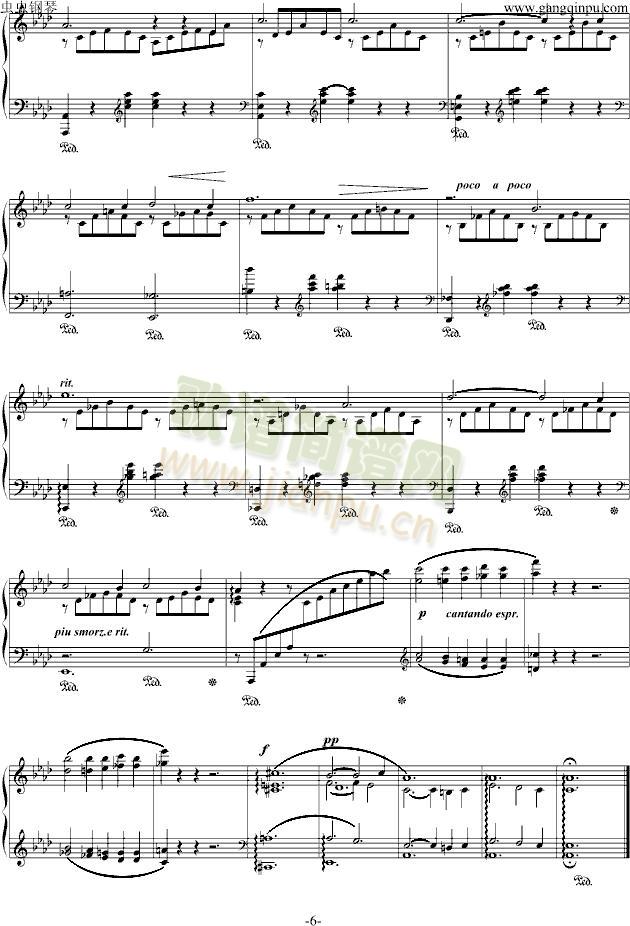 爱之梦{原版}(钢琴谱)6