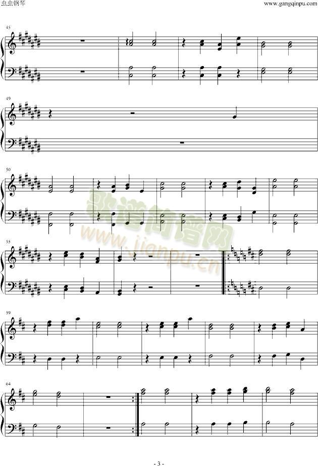 逝纸插曲(钢琴谱)3