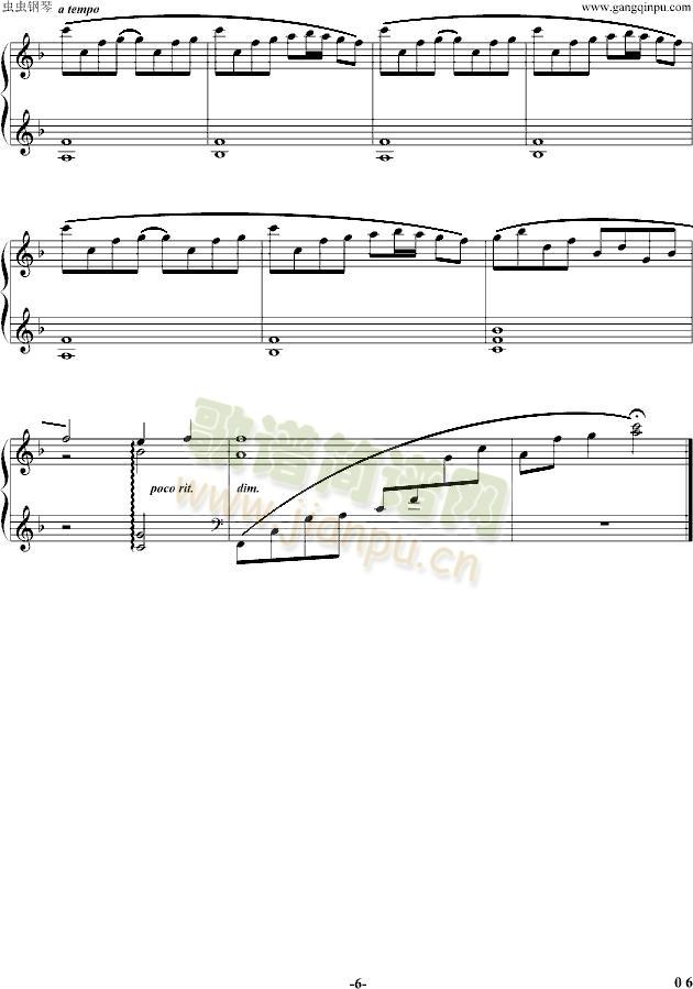 我甜蜜的情人节(钢琴谱)6