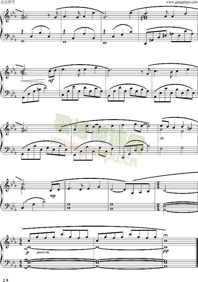 天空之城主题曲完整版(钢琴谱)3