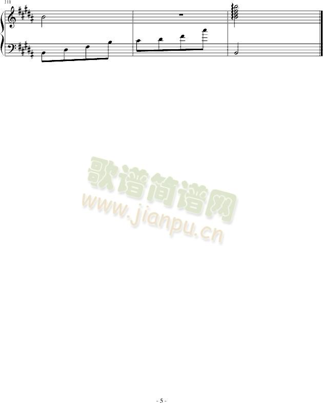 爱向着我来的那天(钢琴谱)5