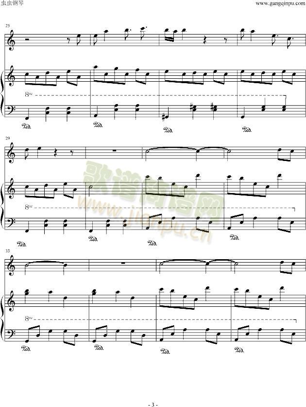 the(钢琴谱)3