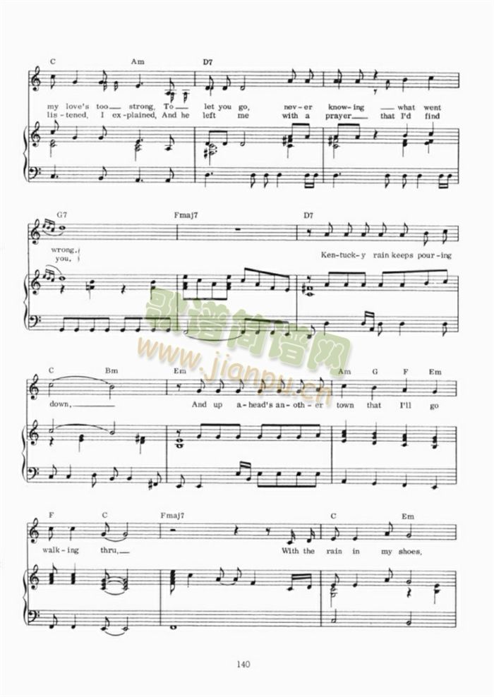 KENTUCKYRAIN(钢琴谱)3