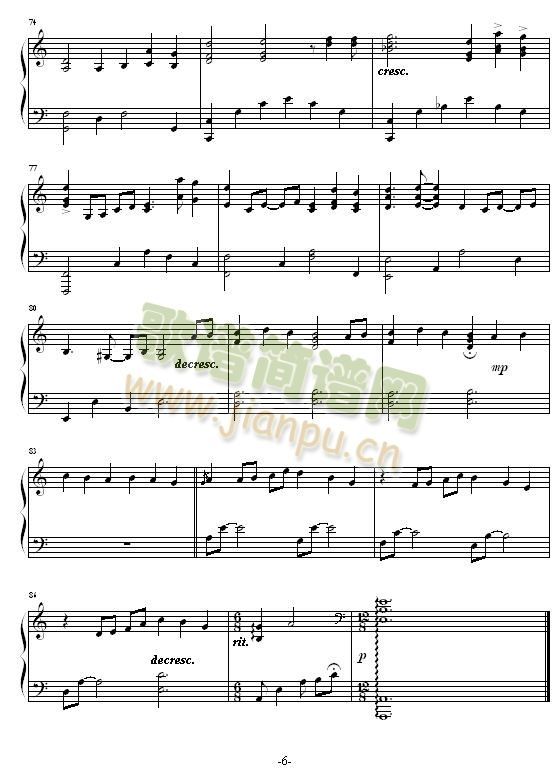 冰莲-韩剧配乐(钢琴谱)6