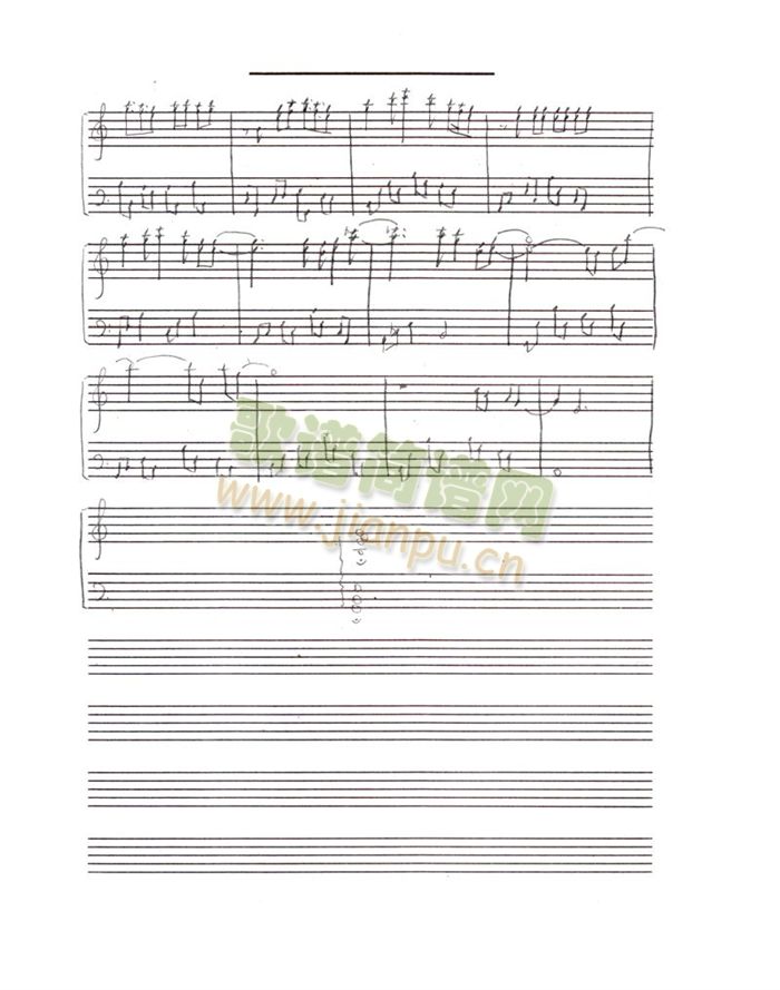 复刻回忆(钢琴谱)3