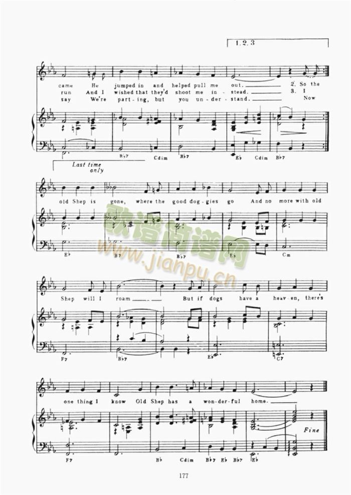 OLDSHEP(钢琴谱)3