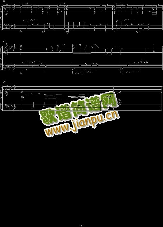 千年恋歌(钢琴谱)3