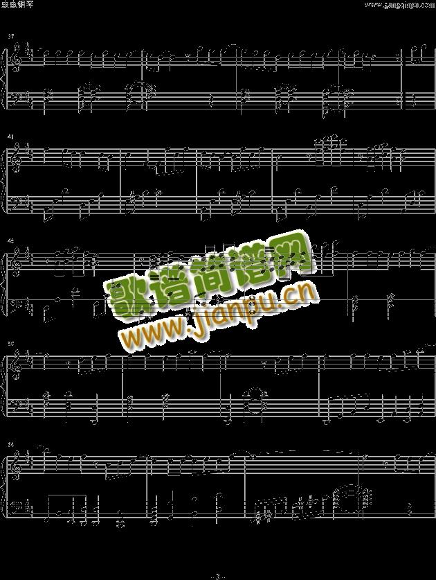 因为我太傻(钢琴谱)3