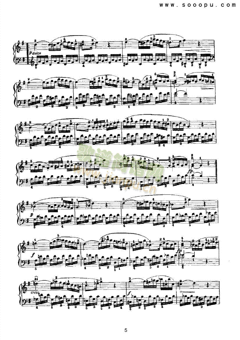 C大调奏鸣曲键盘类钢琴(其他乐谱)5