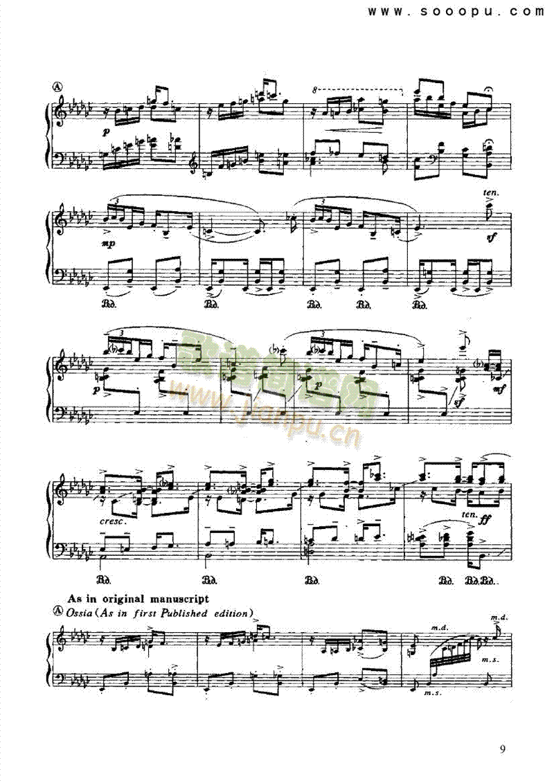 三首前奏曲键盘类钢琴(其他乐谱)9