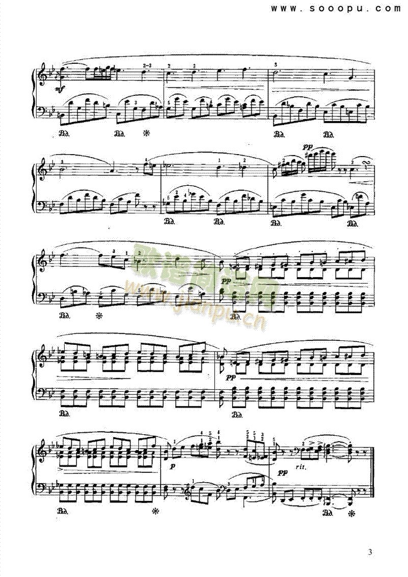 夜曲键盘类钢琴(其他乐谱)3