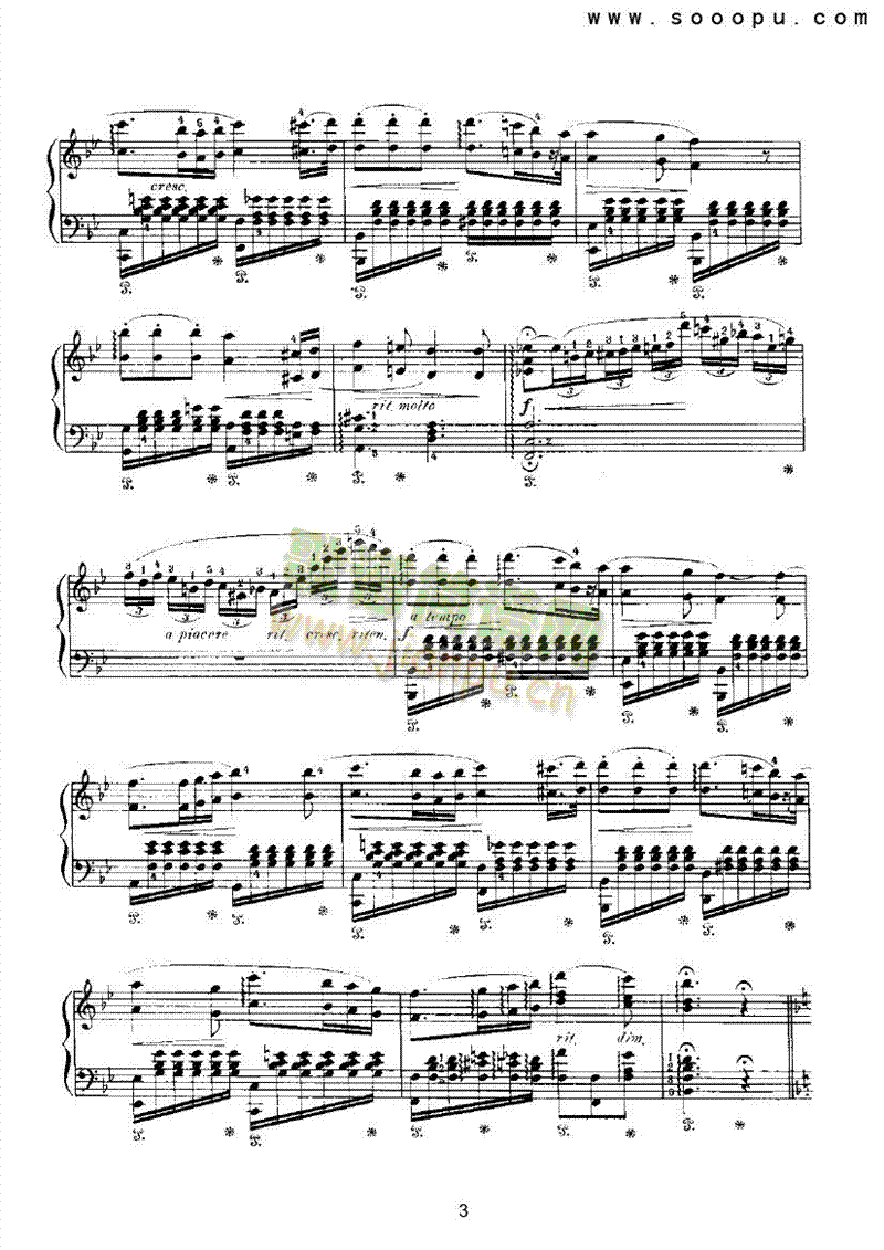 花之歌键盘类钢琴(其他乐谱)3