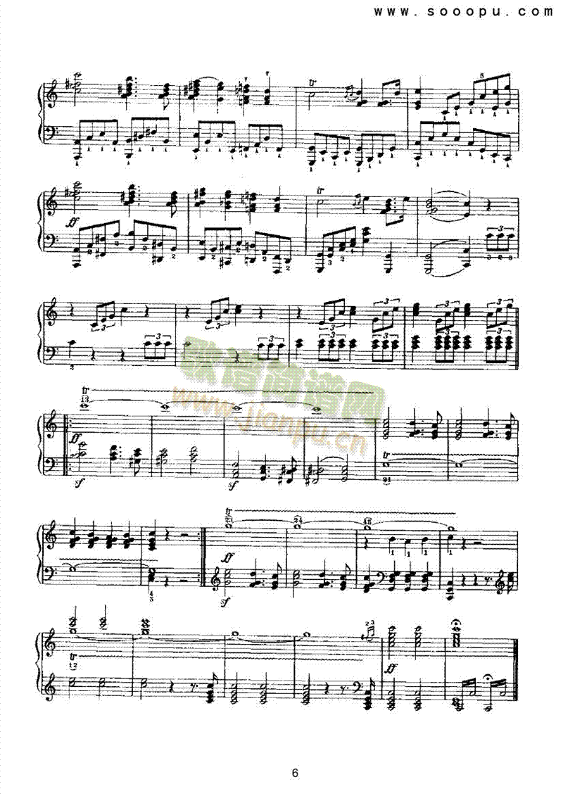 结婚进行曲键盘类钢琴(其他乐谱)6