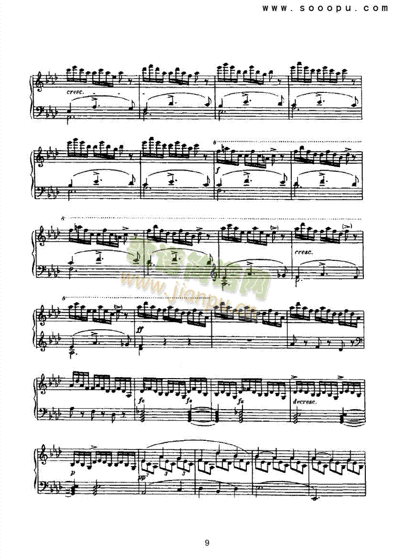 即兴曲键盘类钢琴(其他乐谱)9