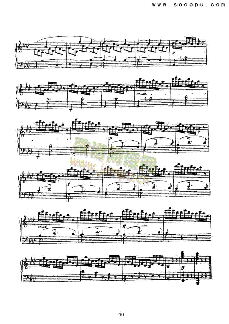 即兴曲键盘类钢琴(其他乐谱)10