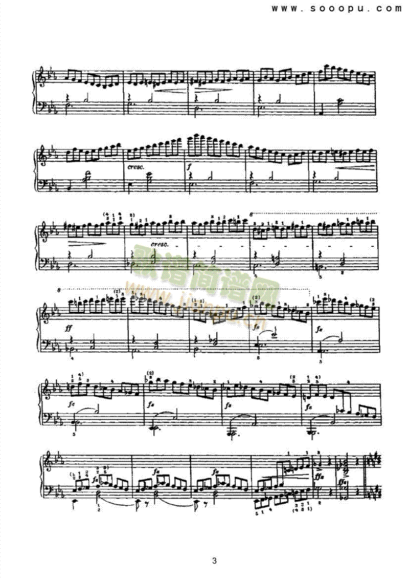 即兴曲键盘类钢琴(其他乐谱)3