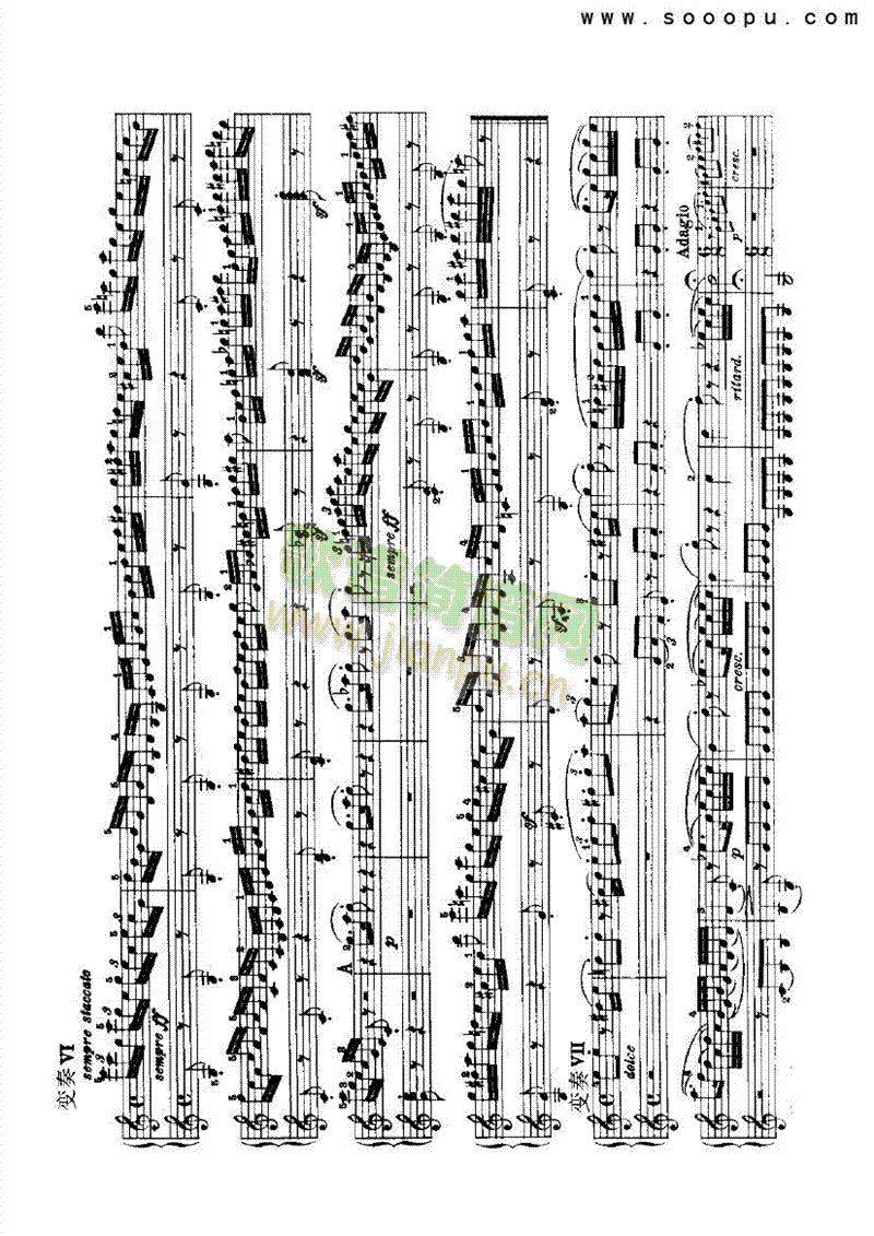 变奏曲—四手联弹键盘类钢琴(其他乐谱)8