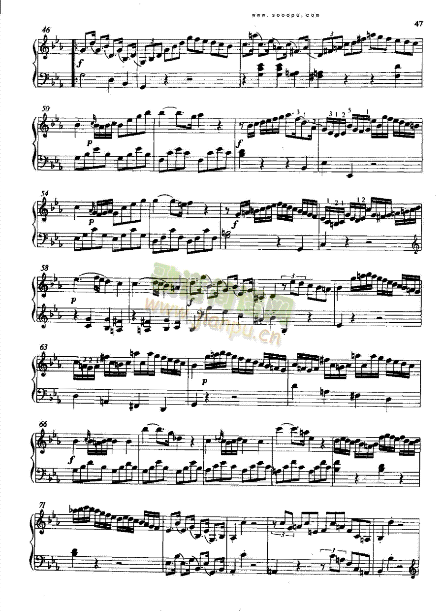 奏鸣曲键盘类钢琴(其他乐谱)3