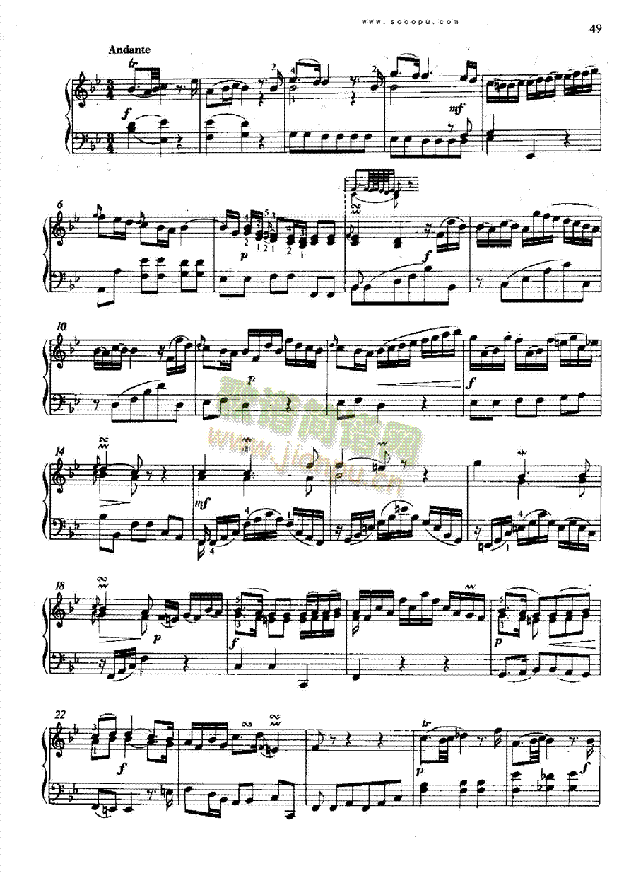 奏鸣曲键盘类钢琴(其他乐谱)5
