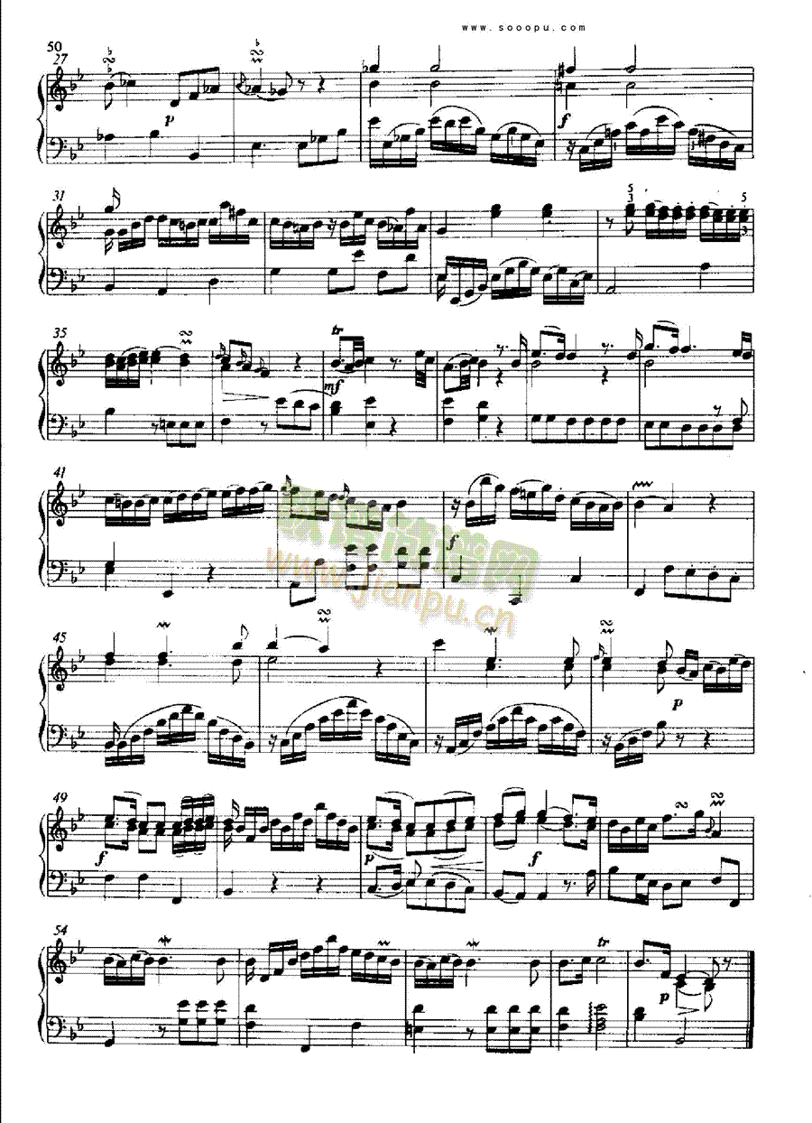 奏鸣曲键盘类钢琴(其他乐谱)6