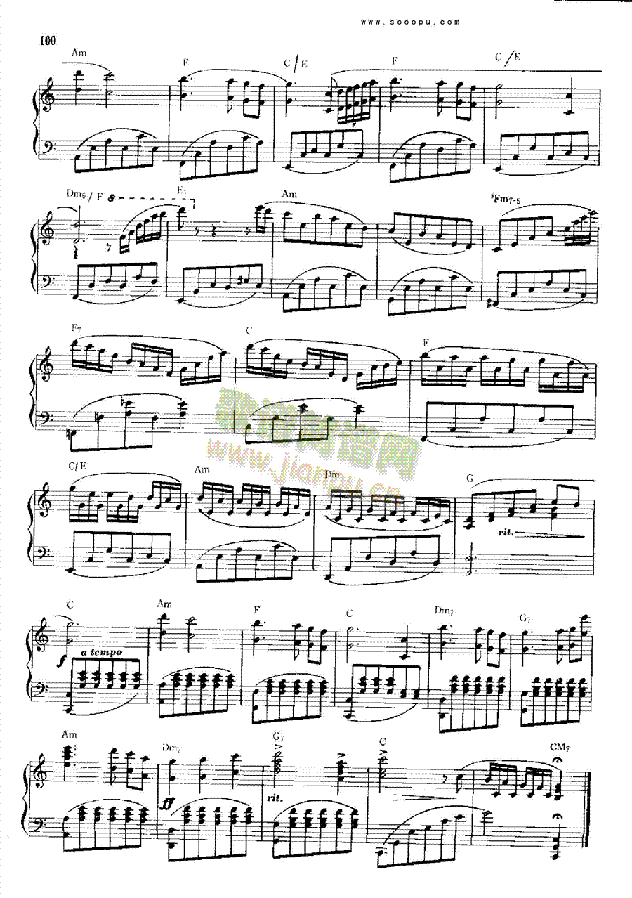 月亮河键盘类钢琴(其他乐谱)3