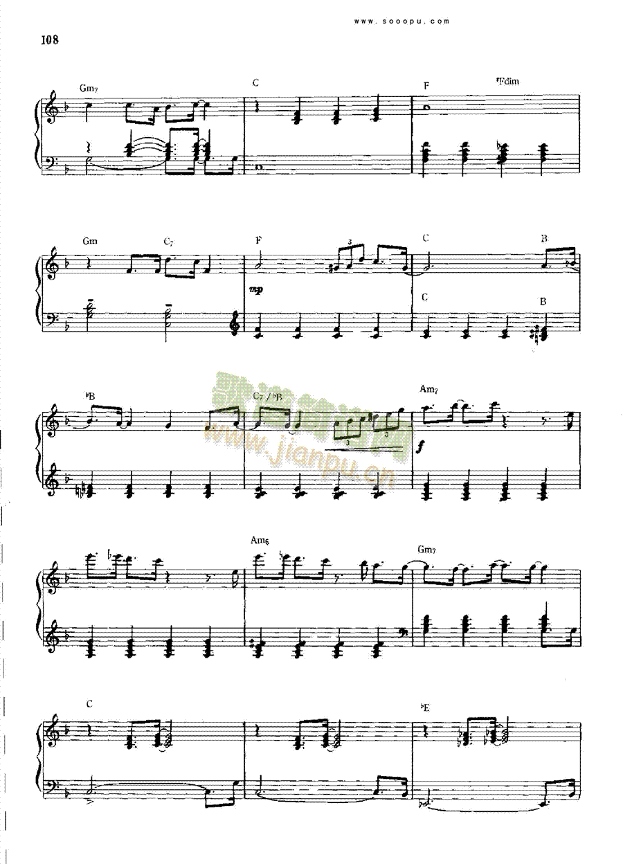 雨点不断落在我头上键盘类钢琴(其他乐谱)3