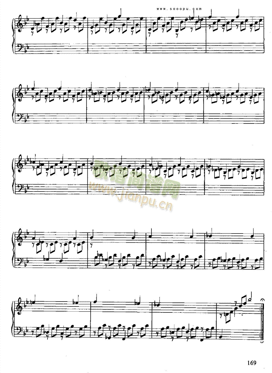 六首古组曲键盘类钢琴(其他乐谱)12