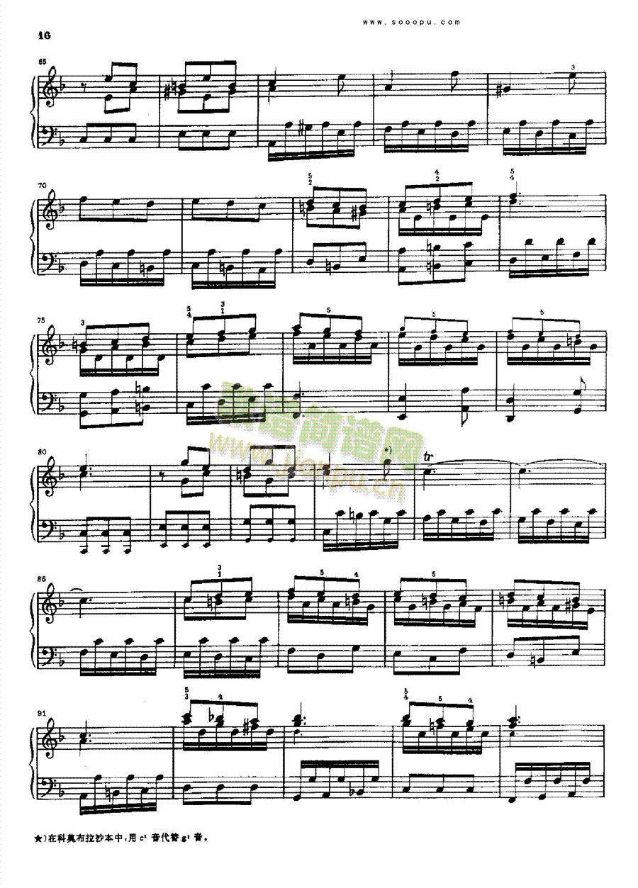 F大调奏鸣曲K82.L30键盘类钢琴(其他乐谱)3