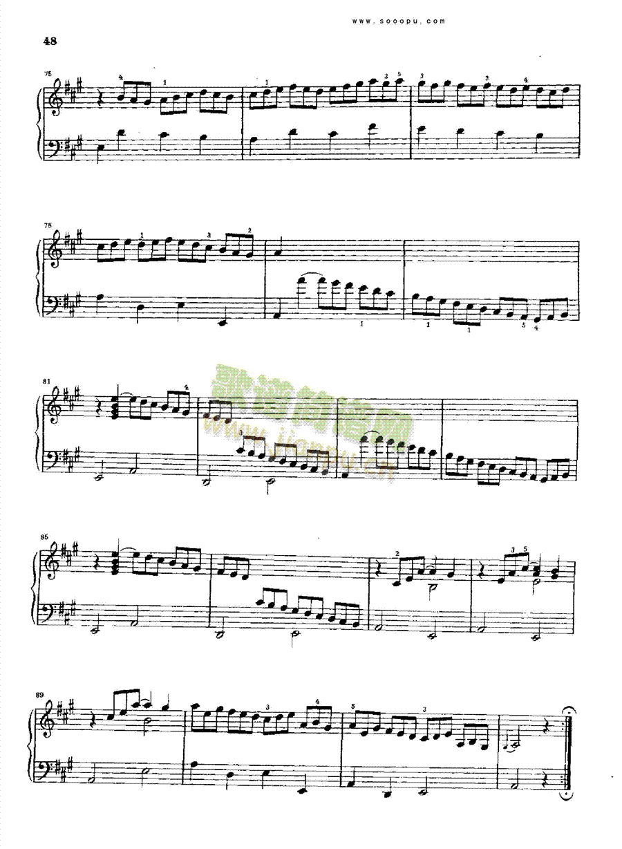 A大调奏鸣曲K268.L41键盘类钢琴(其他乐谱)5