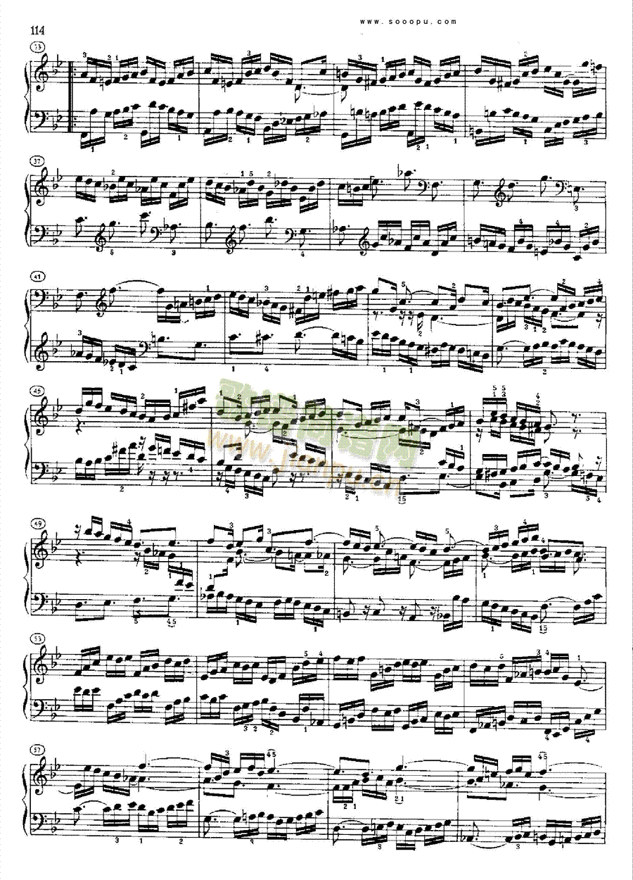 巴赫平均律曲集第二册第21首键盘类钢琴(其他乐谱)3