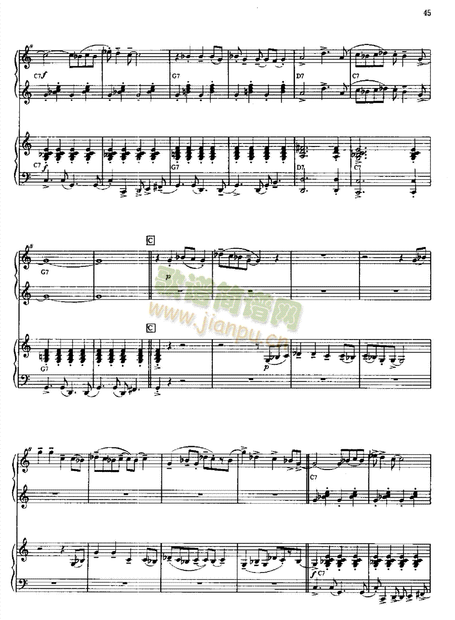 努力工作四二键盘类钢琴(其他乐谱)3