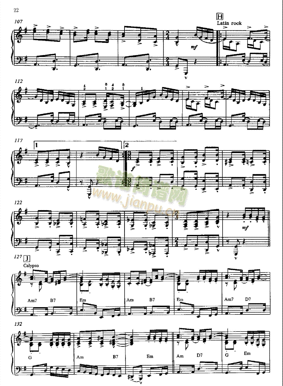 狂热的卡利普索键盘类钢琴(其他乐谱)5