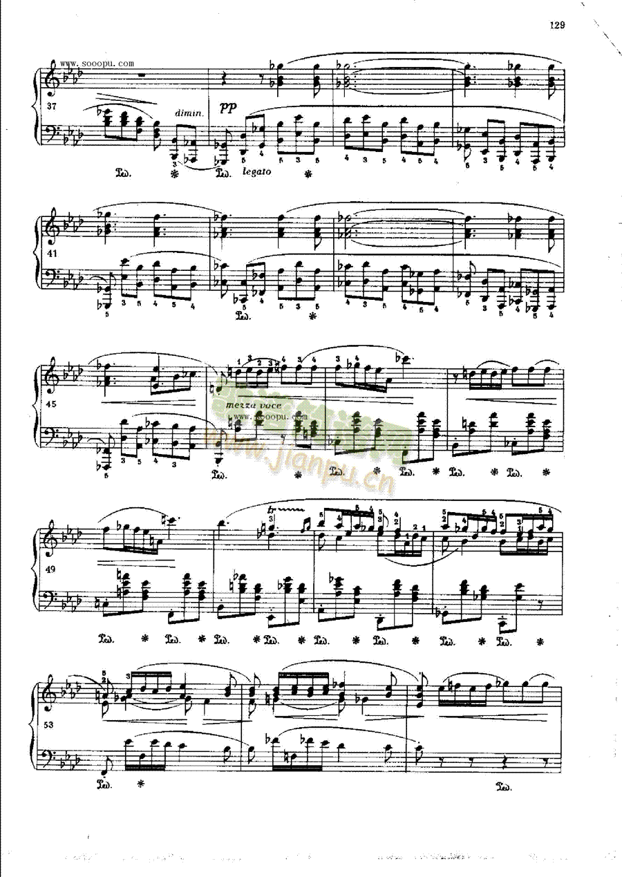 叙事曲OP.52键盘类钢琴(其他乐谱)3