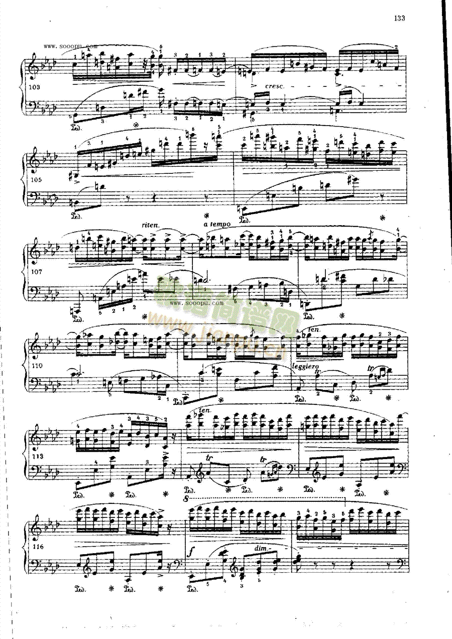 叙事曲OP.52键盘类钢琴(其他乐谱)7