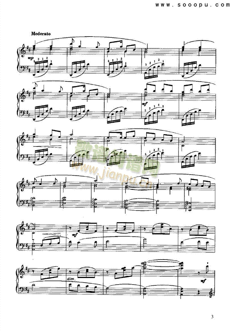 解放区的天键盘类钢琴(其他乐谱)3