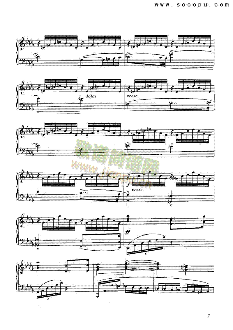 春天的絮语键盘类钢琴(其他乐谱)7